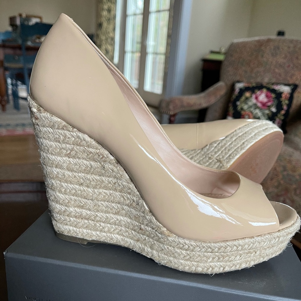 Vince Camuto Cream Wedges